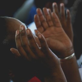 praying close up